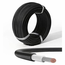 Cable Solar 4mm2  NEGRO -  H1Z2Z2-K (Certificado) - ROLLO 50 MTS.
