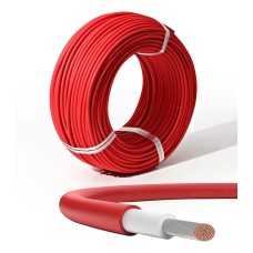 Cable Solar 4mm2  ROJO -  H1Z2Z2-K (Certificado) - ROLLO 50 MTS.