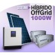 Sistema HIBRIDO 1000w 12v - Básico