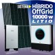 Sistema HIBRIDO  10.000w 48v - Batería de LITIO