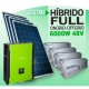 Sistema HIBRIDO FULL 6000w 48v - ONGRID / OFFGRID