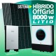 Sistema HIBRIDO  8.000w 48v - Batería de LITIO