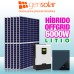 Sistema HIBRIDO FULL 6000w 48v - OFFGRID - LITIO X2