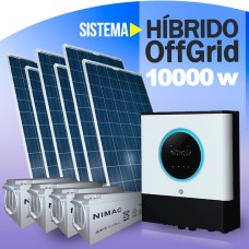 Sistema HIBRIDO  10.000w 48v - Autónomo de baterías