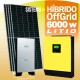 Sistema HIBRIDO FULL 6000w 48v - ONGRID / OFFGRID - LITIO